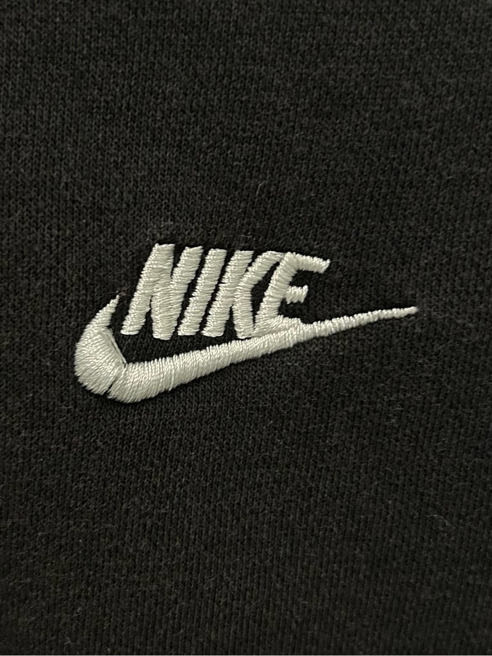 Nike Black Full-Zip Hooded Sweatshirt with White Logo - Picture 4 of 11